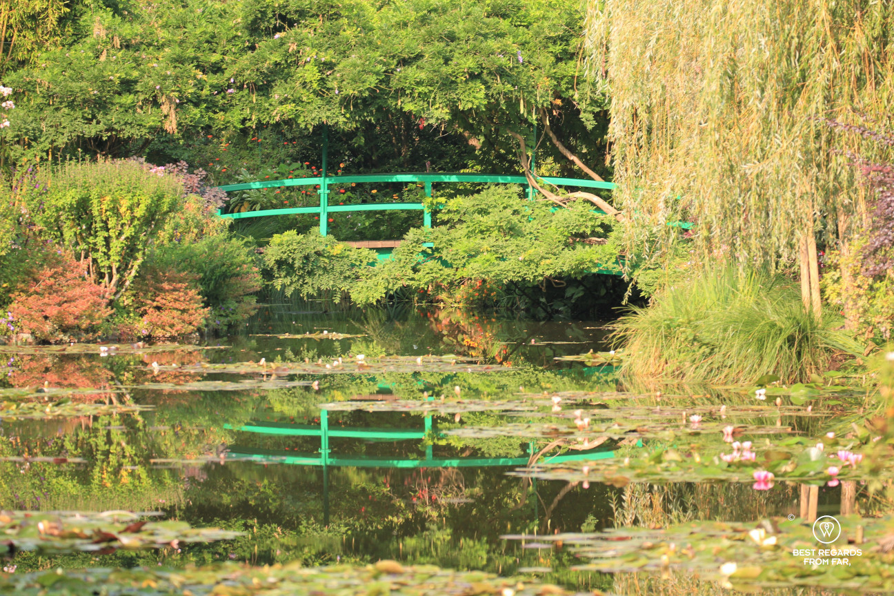The Japanese bridge in Claude Monet's garden in Giverny, France