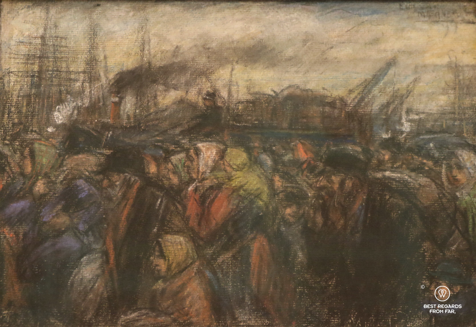 Painting of Antwerp harbour by Eugeen van Mieghem, Eugeen van Mieghem museum