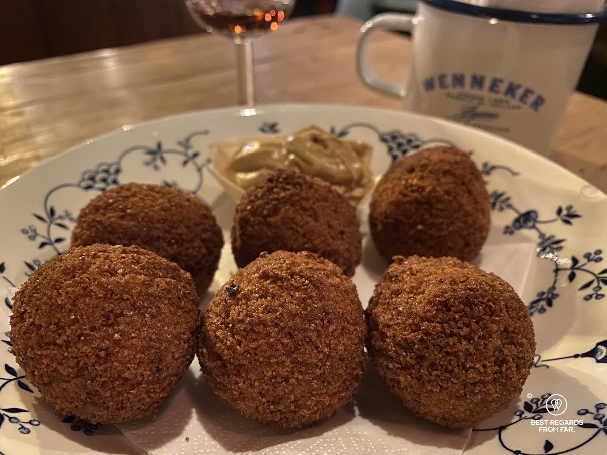 Bitterballen at bierhuis de Klomp, Delft, The Netherlands