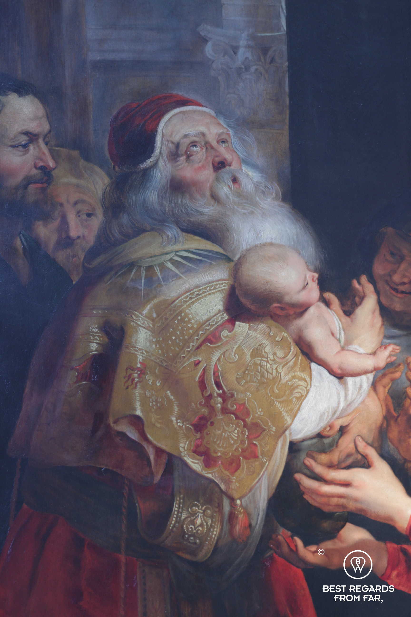 Detail of The Descent from the Cross by Rubens, Cathedral of our Lady, Antwerp, Belgium