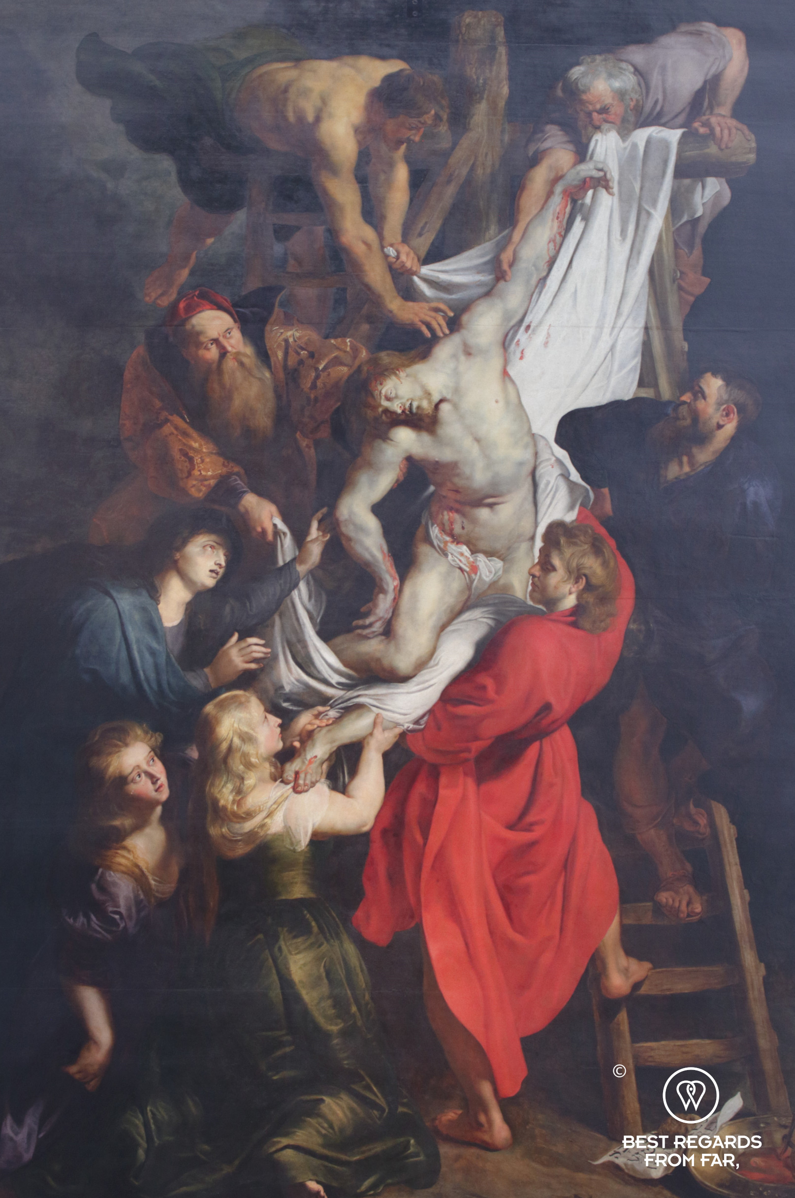The Descent from the Cross by Rubens, Cathedral of our Lady, Antwerp, Belgium
