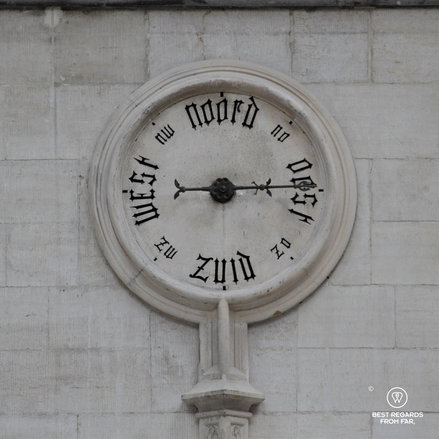 Wind direction shown in the Handelsbeurs, Antwerp