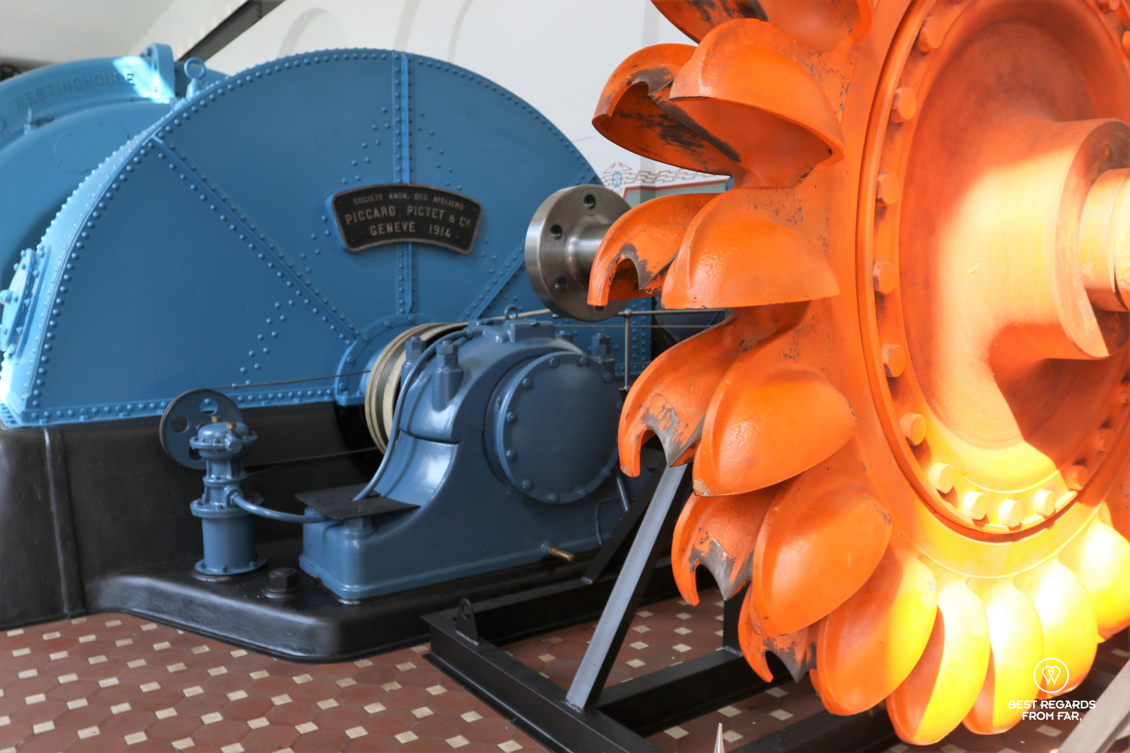 Turbine at the Norwegian Museum of Hydropower and Industry, Tyssedal, Norway