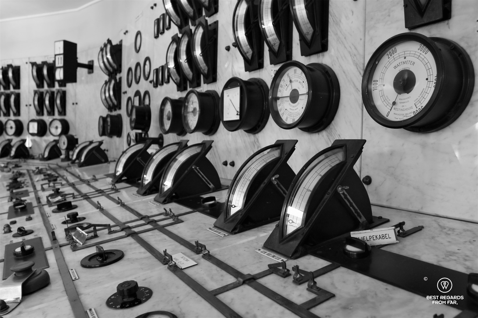The control room of the Norwegian Museum of Hydropower and Industry, Tyssedal, Norway