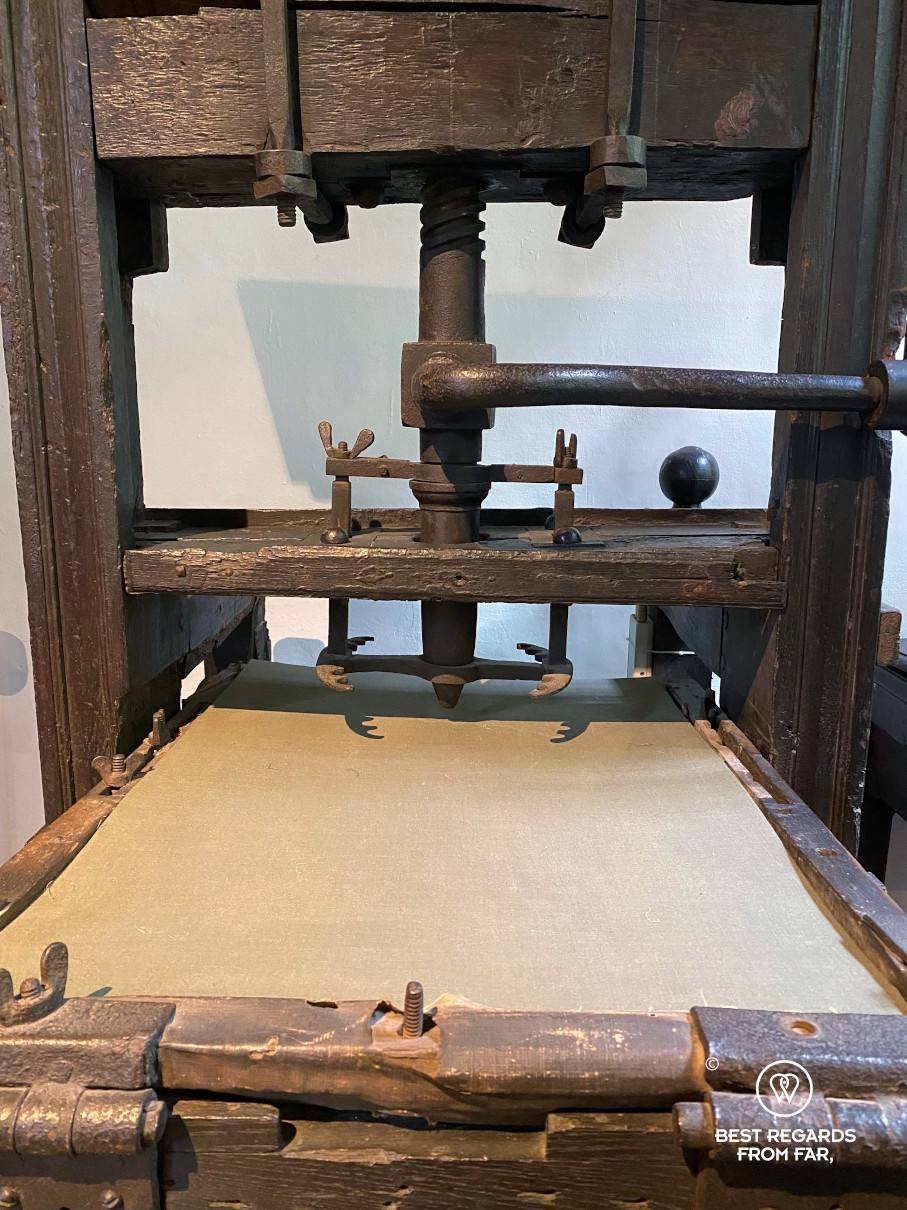 World's oldest printing press, Plantin Moretus Museum in Antwerp