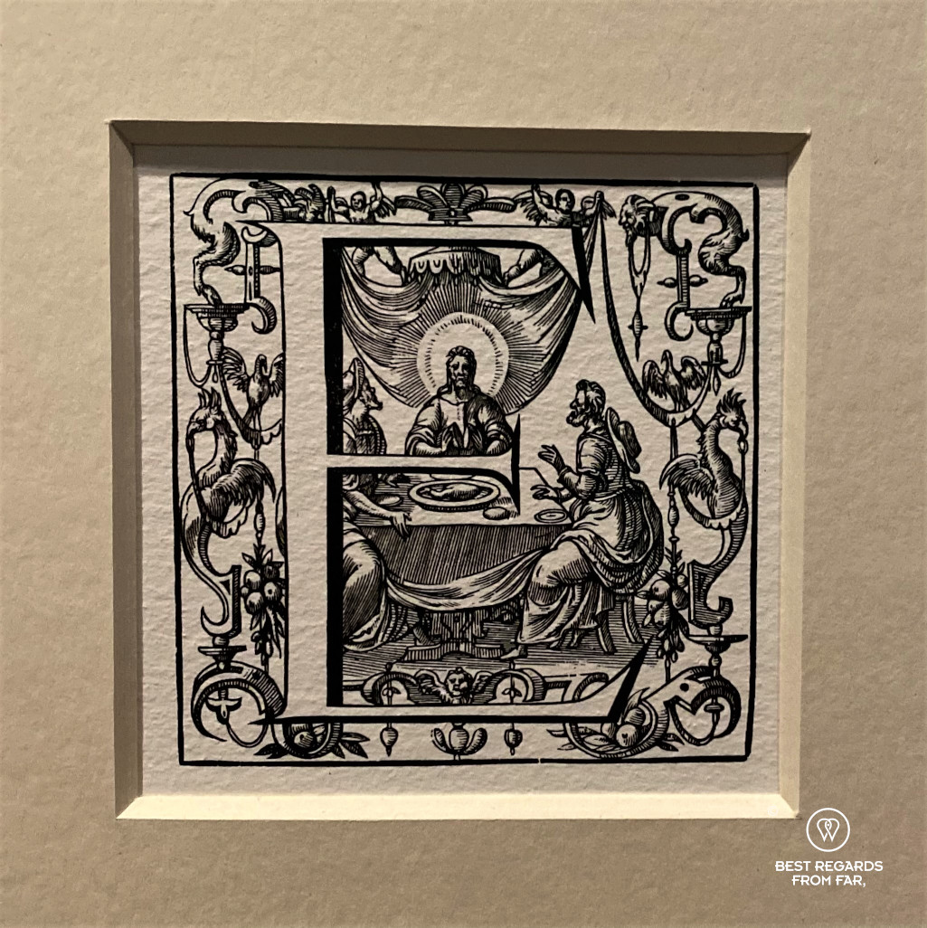 Woodblock print, Plantin Moretus Museum in Antwerp