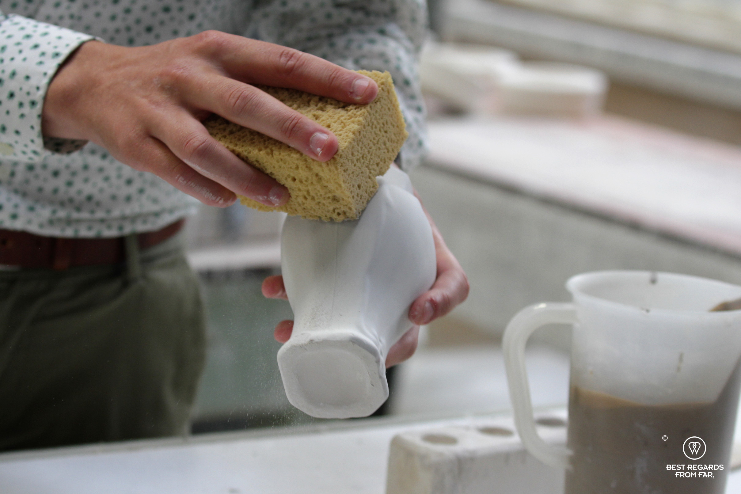 Smoothing the body, the Royal Delft factory, the Netherlands