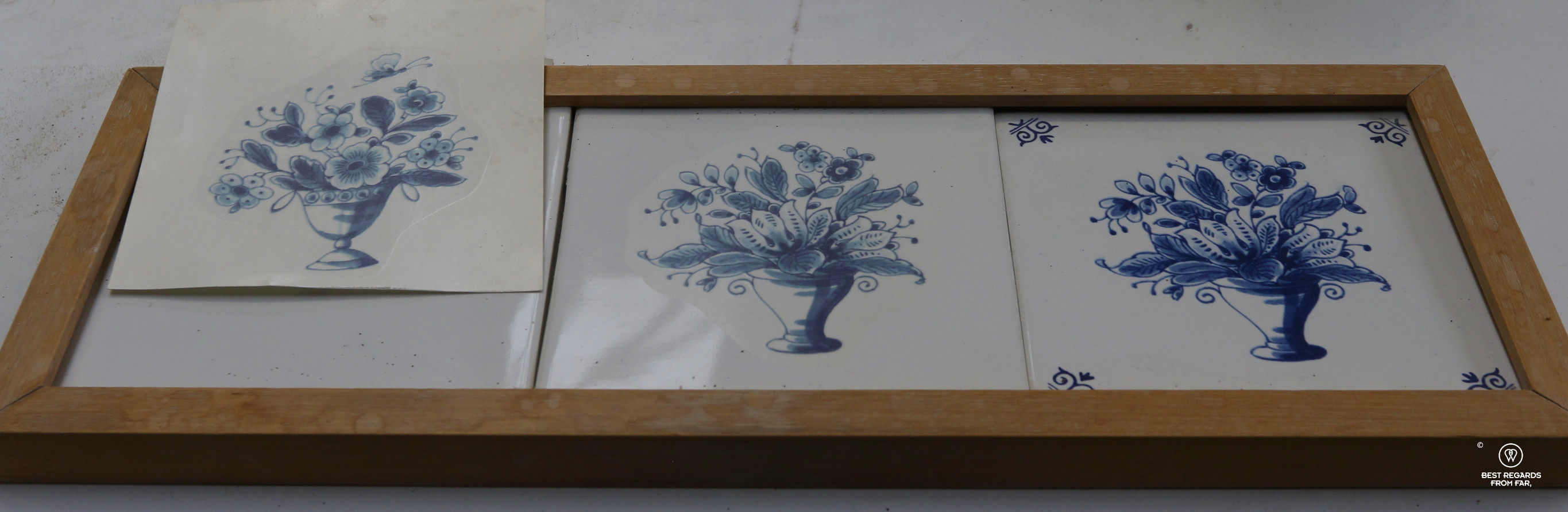 The transfer technique for cheaper Delft Blue, the Royal Delft factory