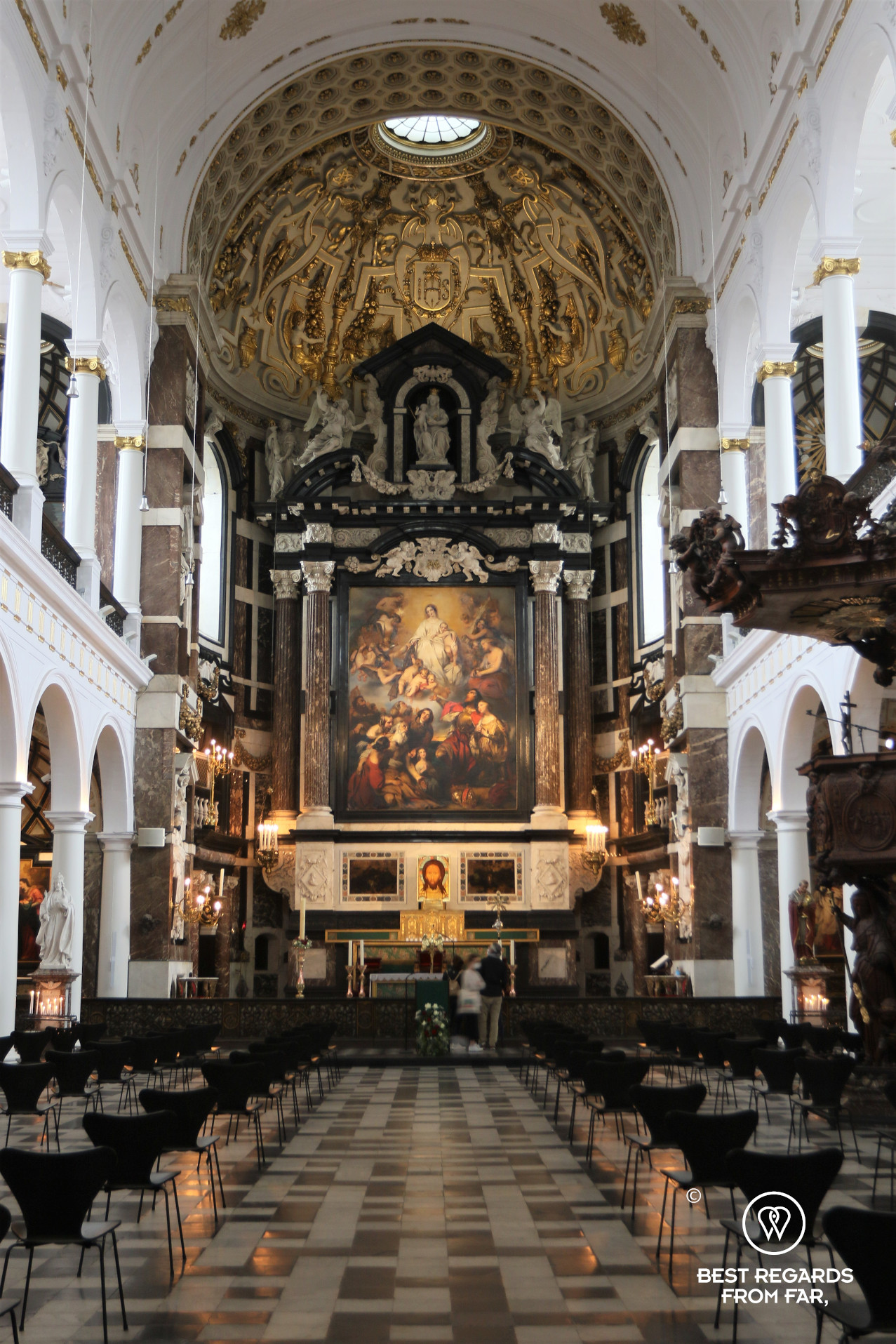 Interior of Saint Charles Borromeo Church, Antwerp