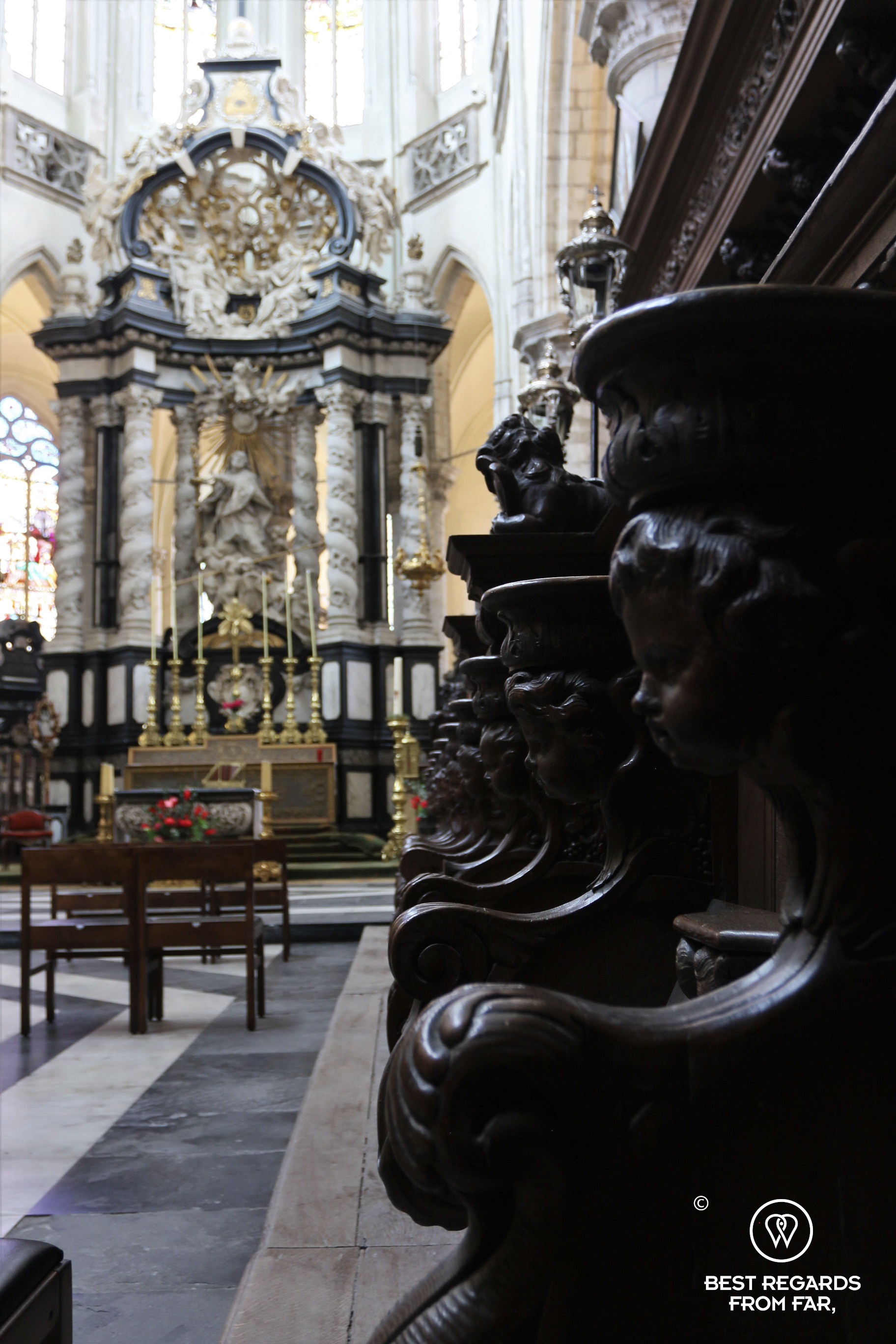 Altar of Saint James Church, Antwerp, where Rubens is buried