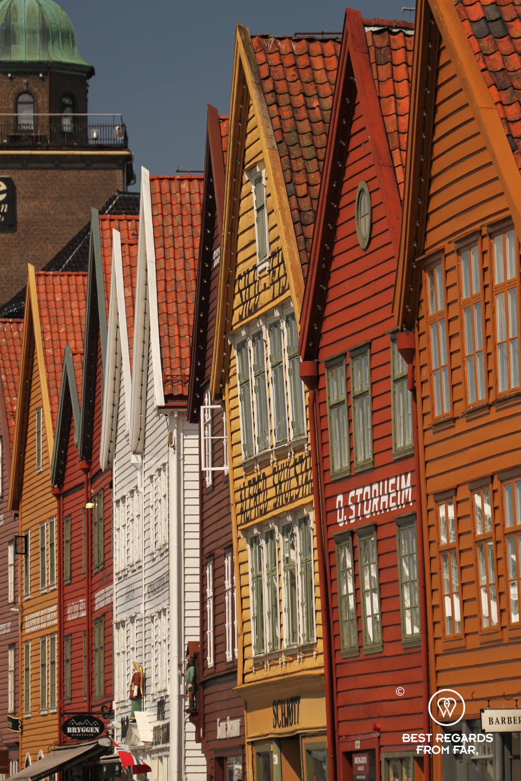Colourful warehouses of Bryggen, Bergen