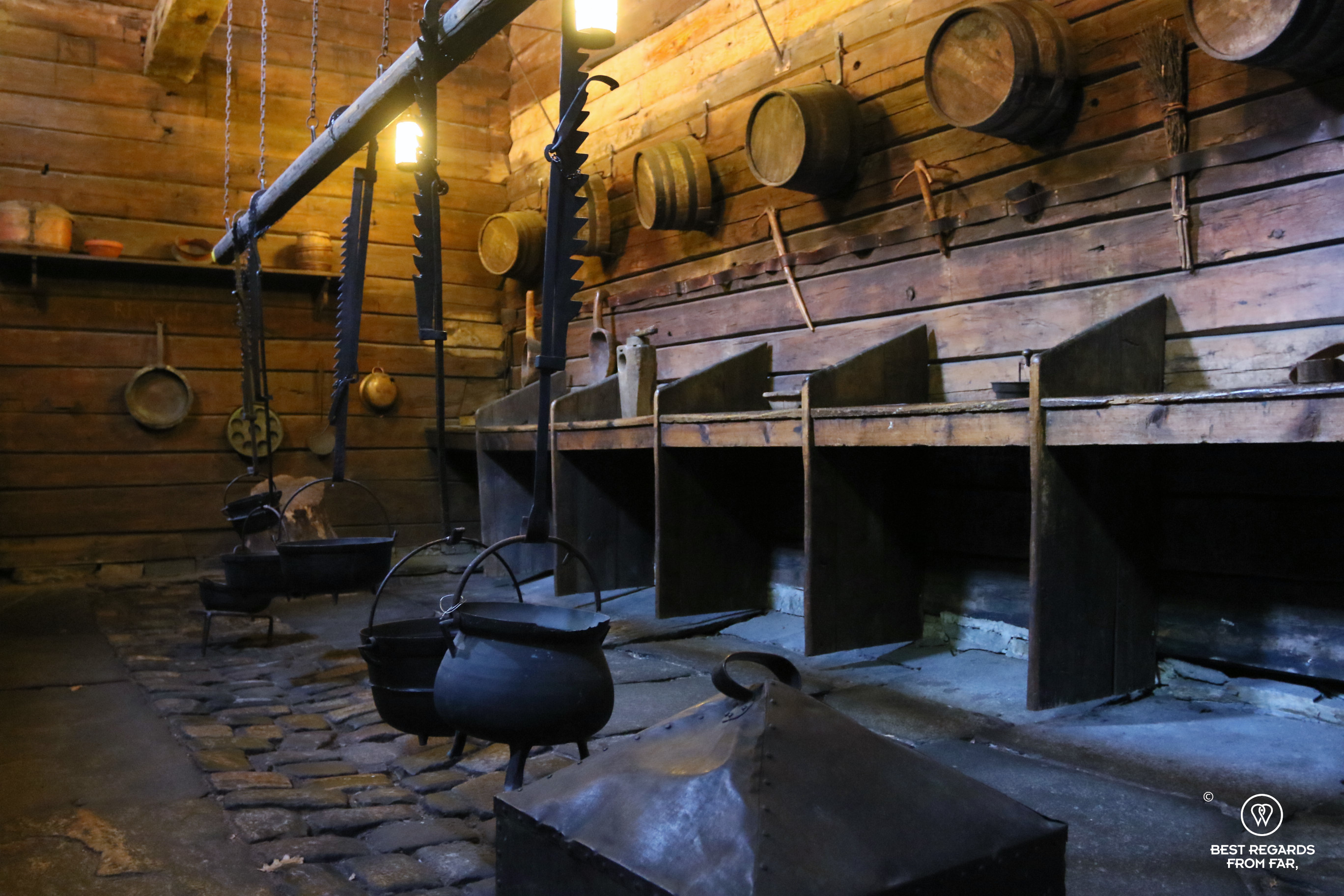 The kitchens of Schotstuene hanseatic museum, Bryggen, Bergen