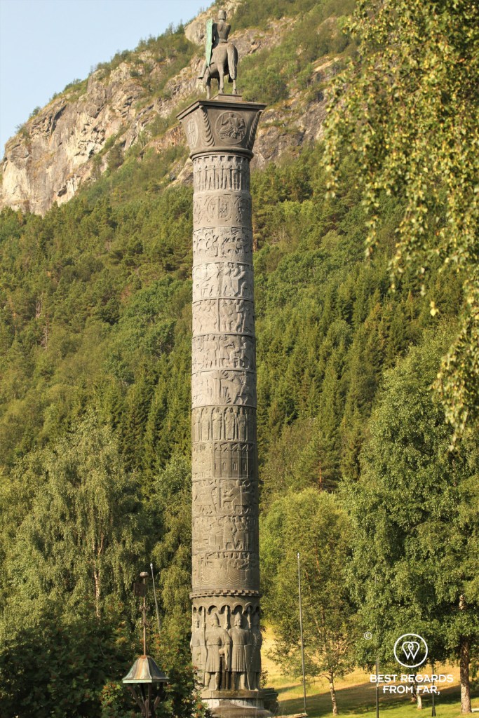 Column at the Elveseter Hotel, Norway