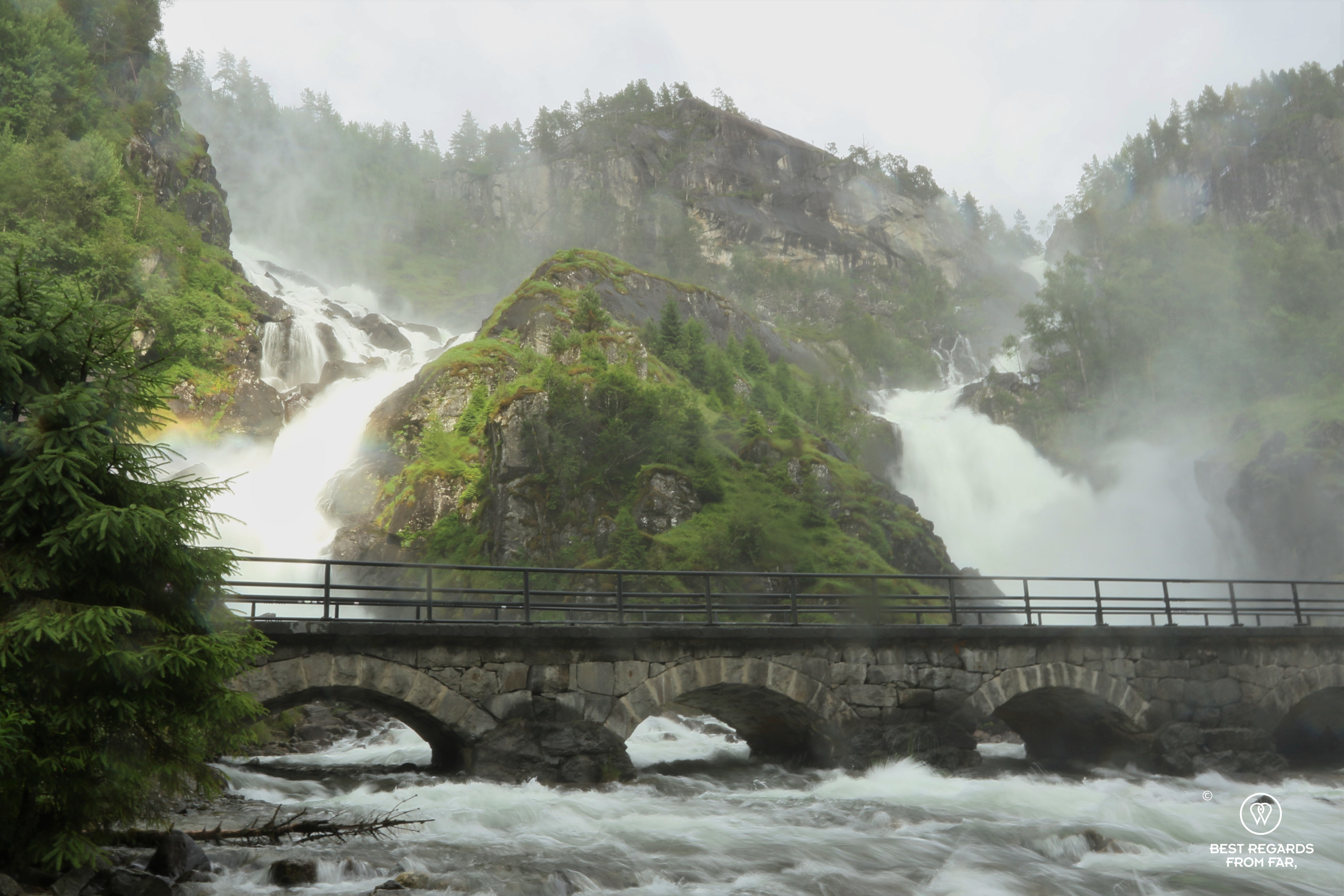Latefossen Waterfall