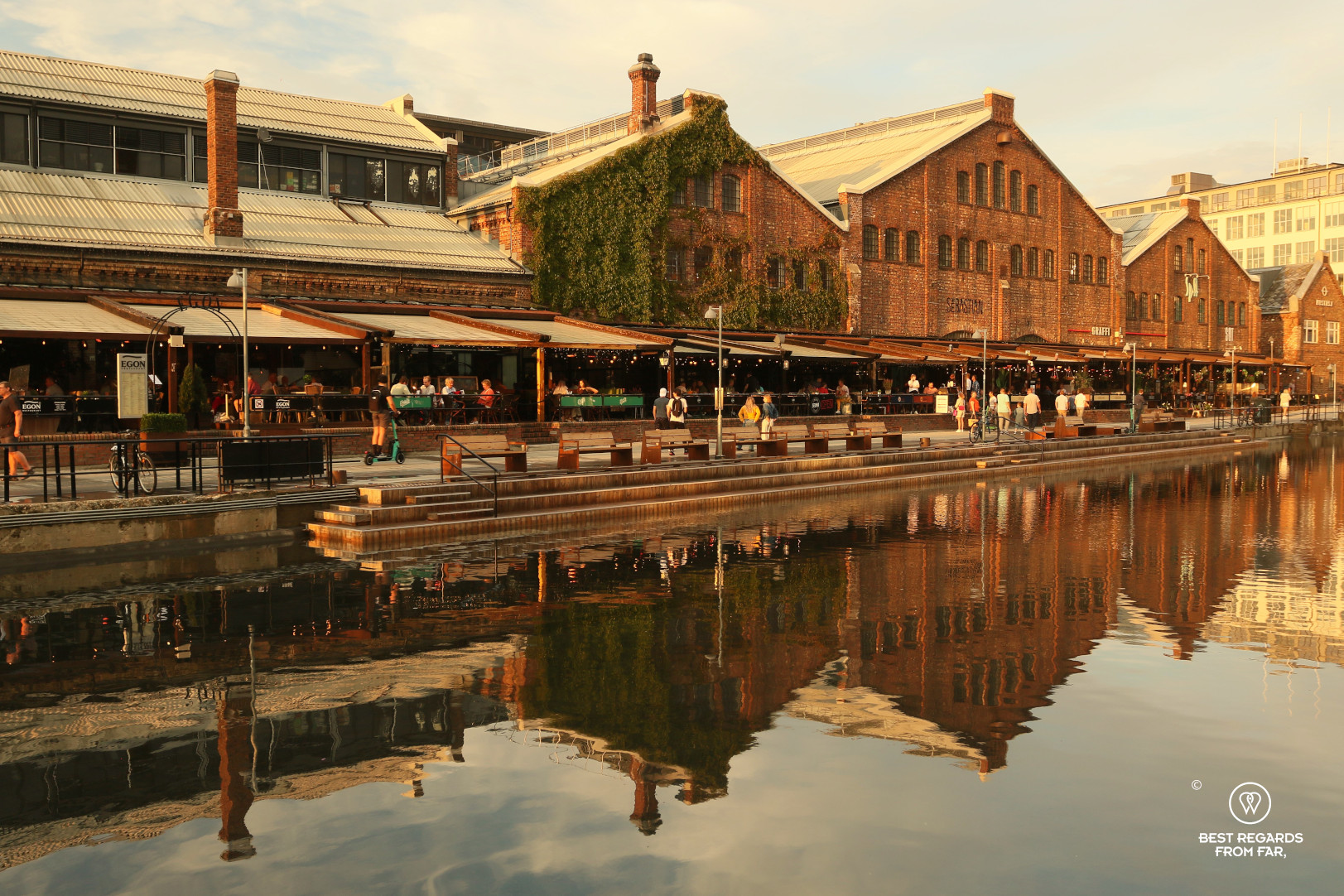 The lively Dokkparken TVM Quay in Trondheim
