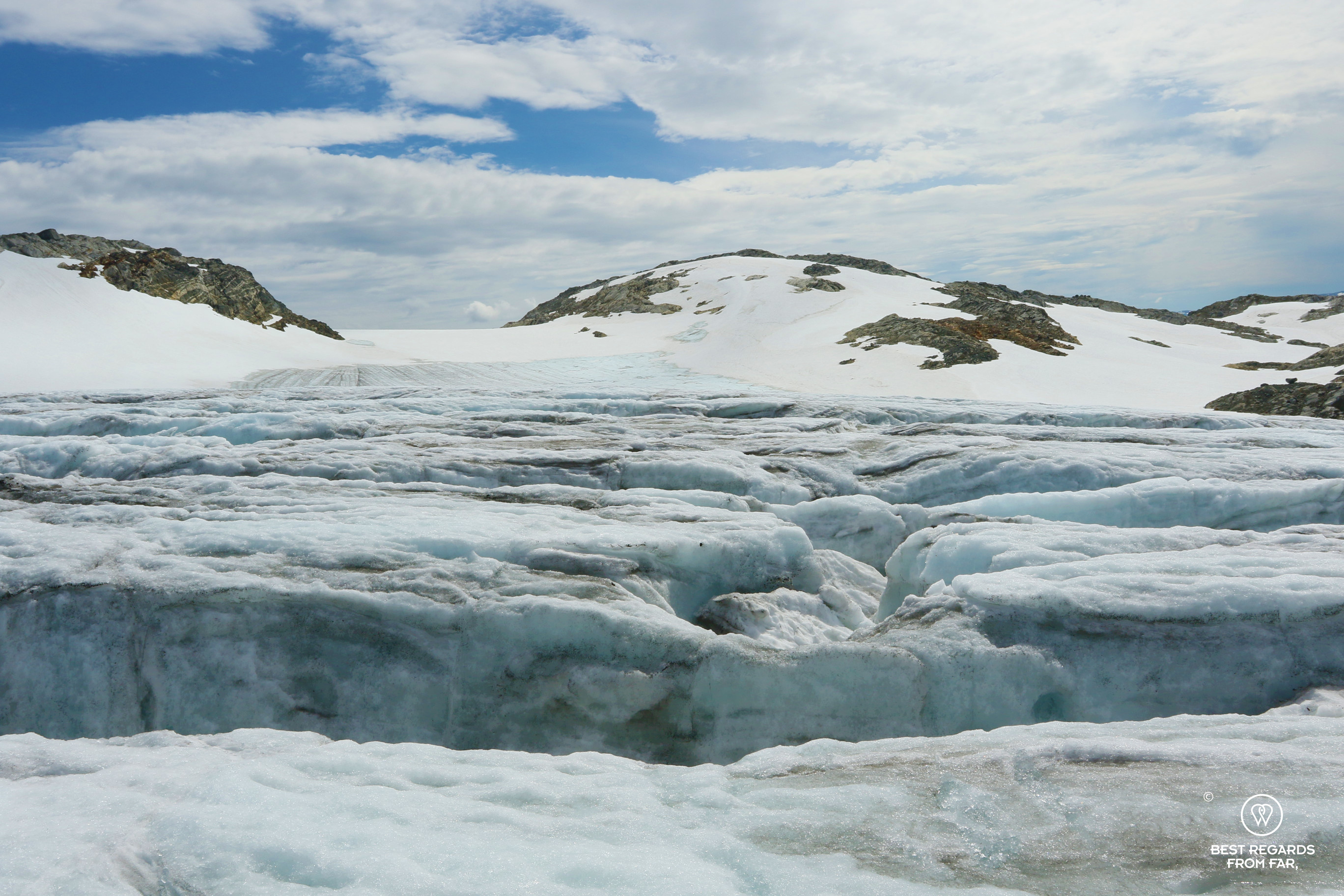 Crevasses of the Fonna Glacier