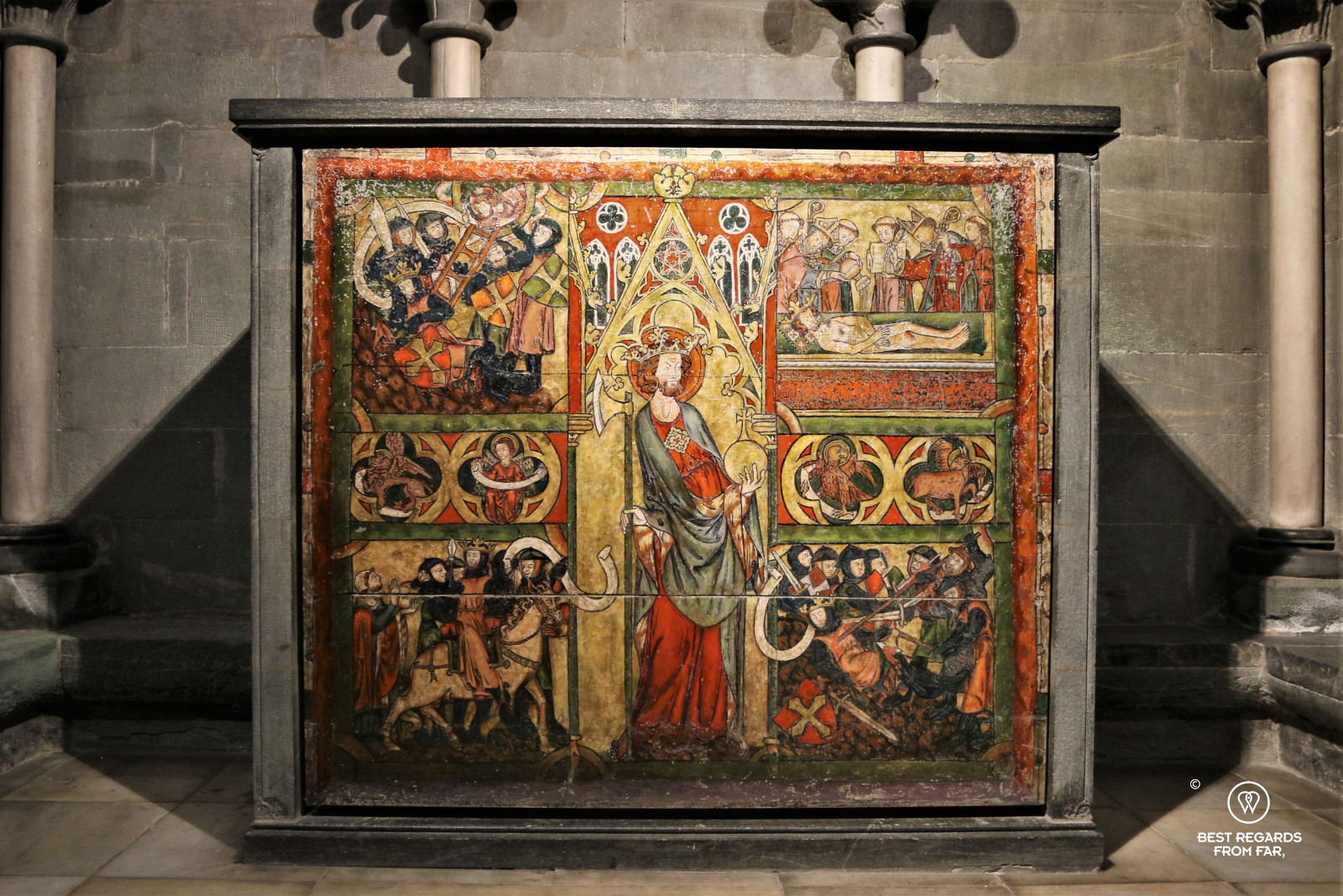 The story of Saint Olaf, Nidaros Cathedral, Trondheim