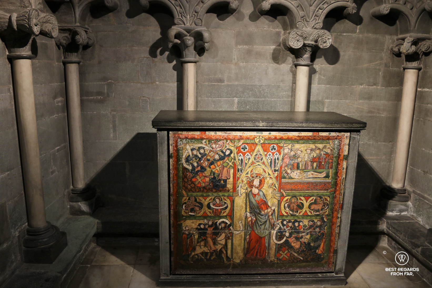 The story of Saint Olaf in the Nidaros Cathedral, Trondheim