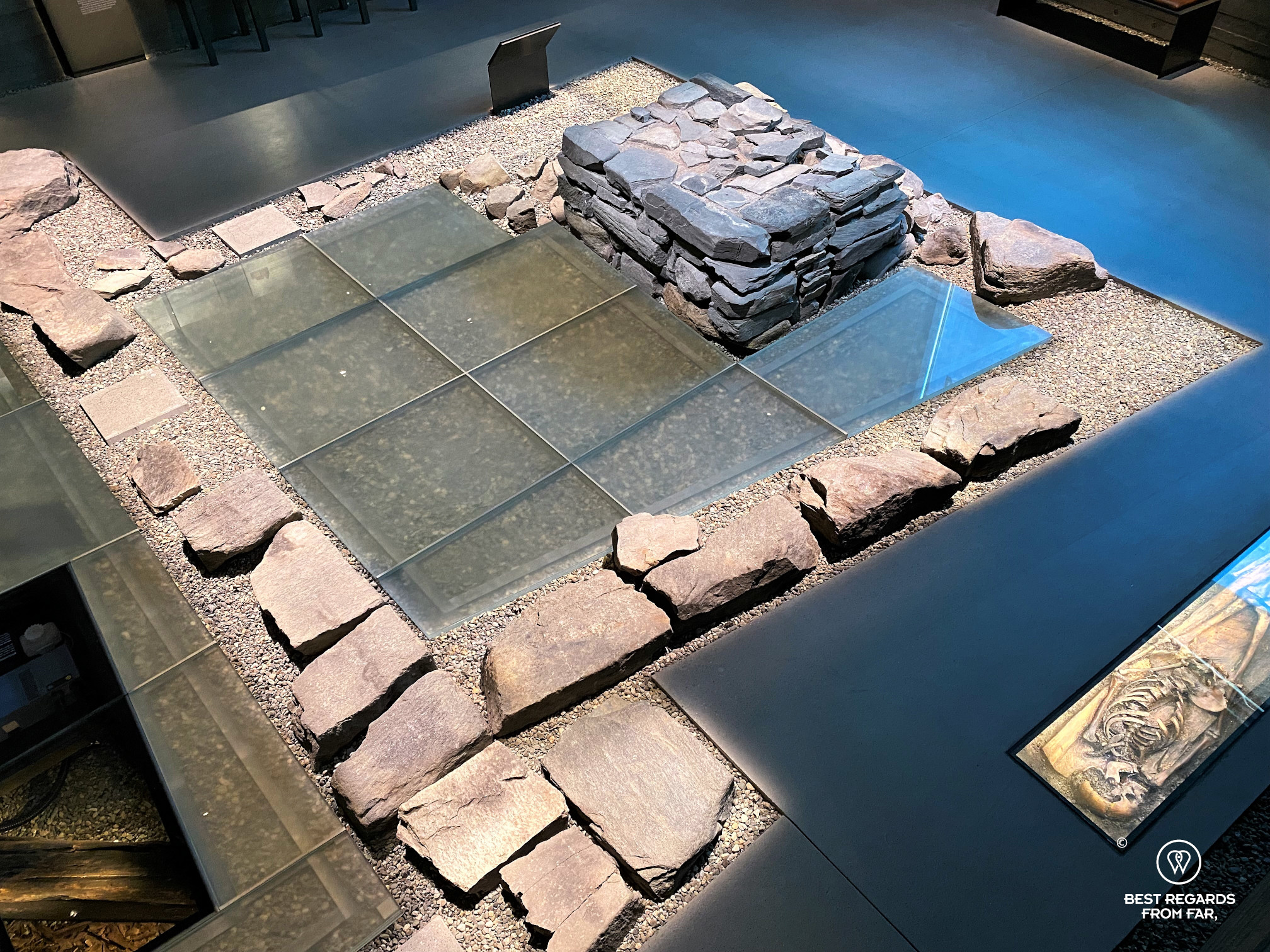 The excavated remains of Saint Klemens Church, Trondheim