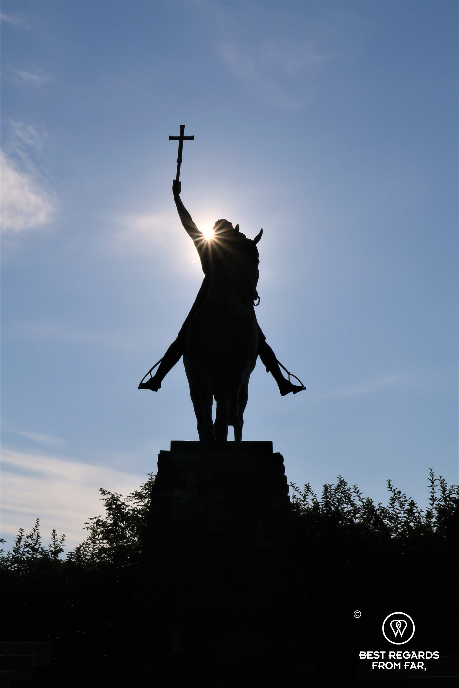 The statue of Saint Olav in Stiklestad, Norway