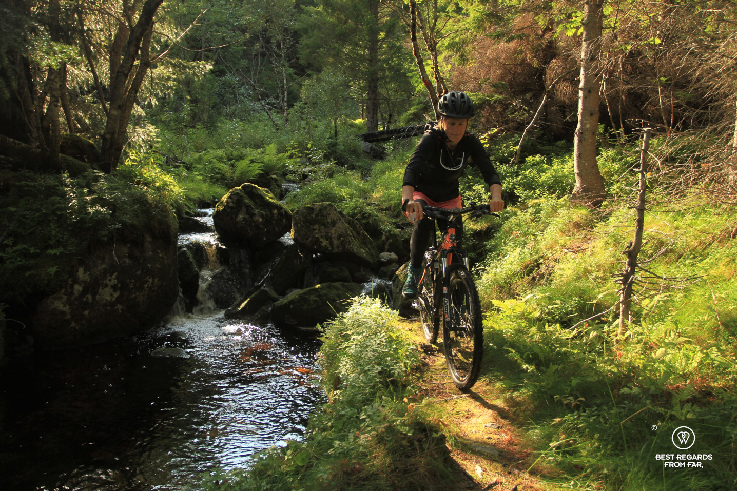 Mountain biking Svolvaer, Lofoten, Norway