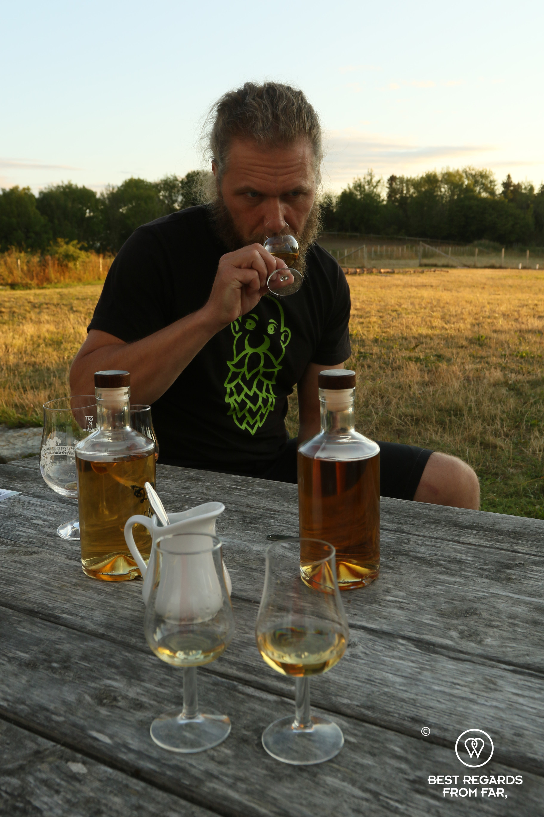 Klostergarden whiskey tasting on Tautra Island with Jorn Anderssen