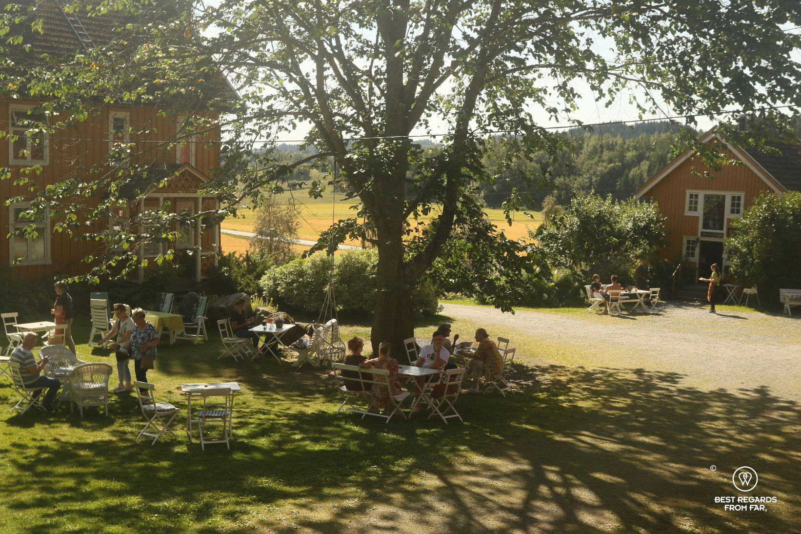 The courtyard at Gulburet farm, Norway