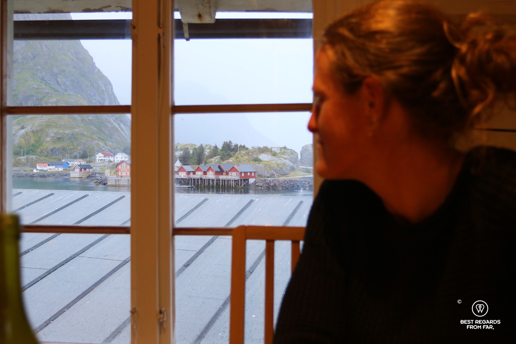 View from the Gadus restaurant, Lofoten, Norway