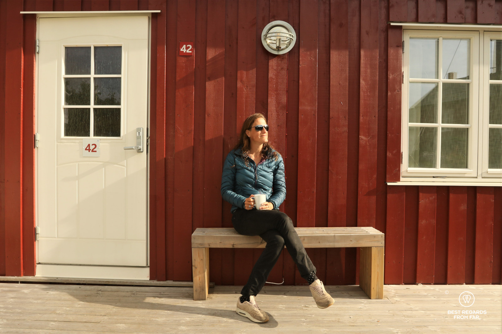 Chilling at Eliassen rorbuer, Lofoten, Norway