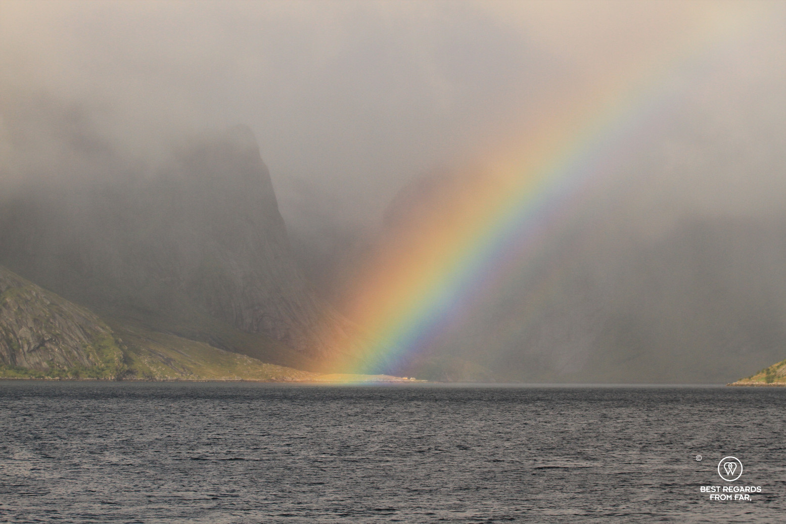 Rainbow on Lofoten, Norway