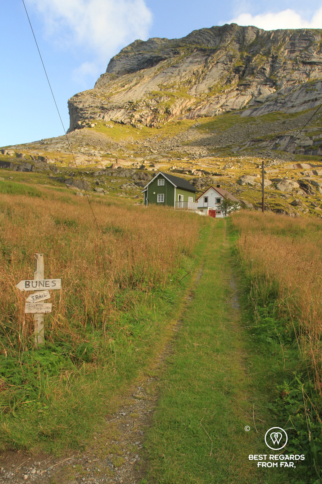 Hiking to Bunes Beach in Lofoten, Norway