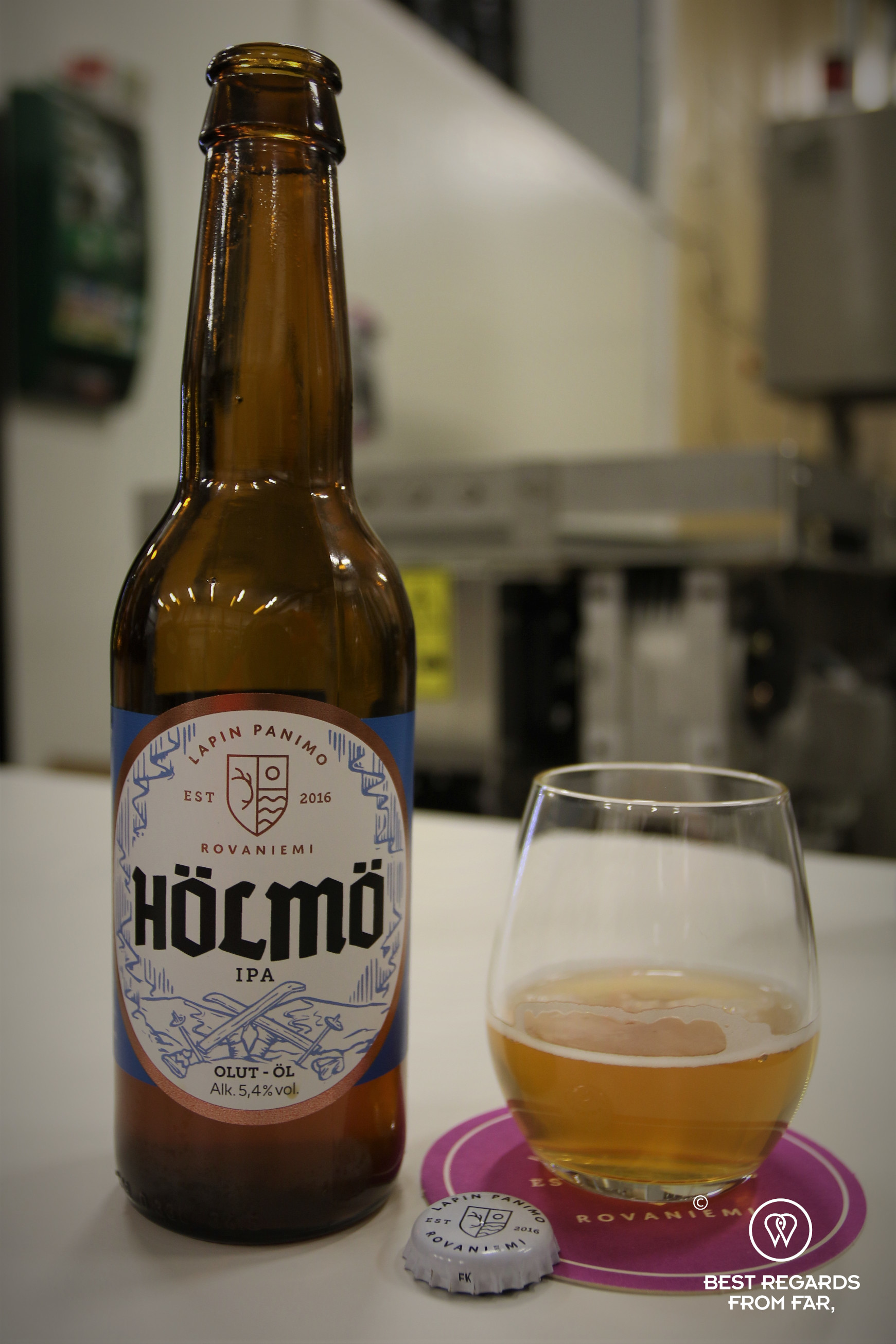 Beer tasting at Lapin Panimo, Rovaniemi