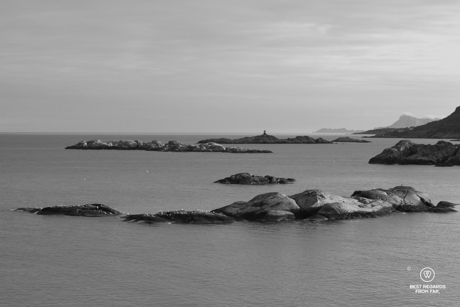 Black and white photographs of the Lofoten Archipelago, Norway