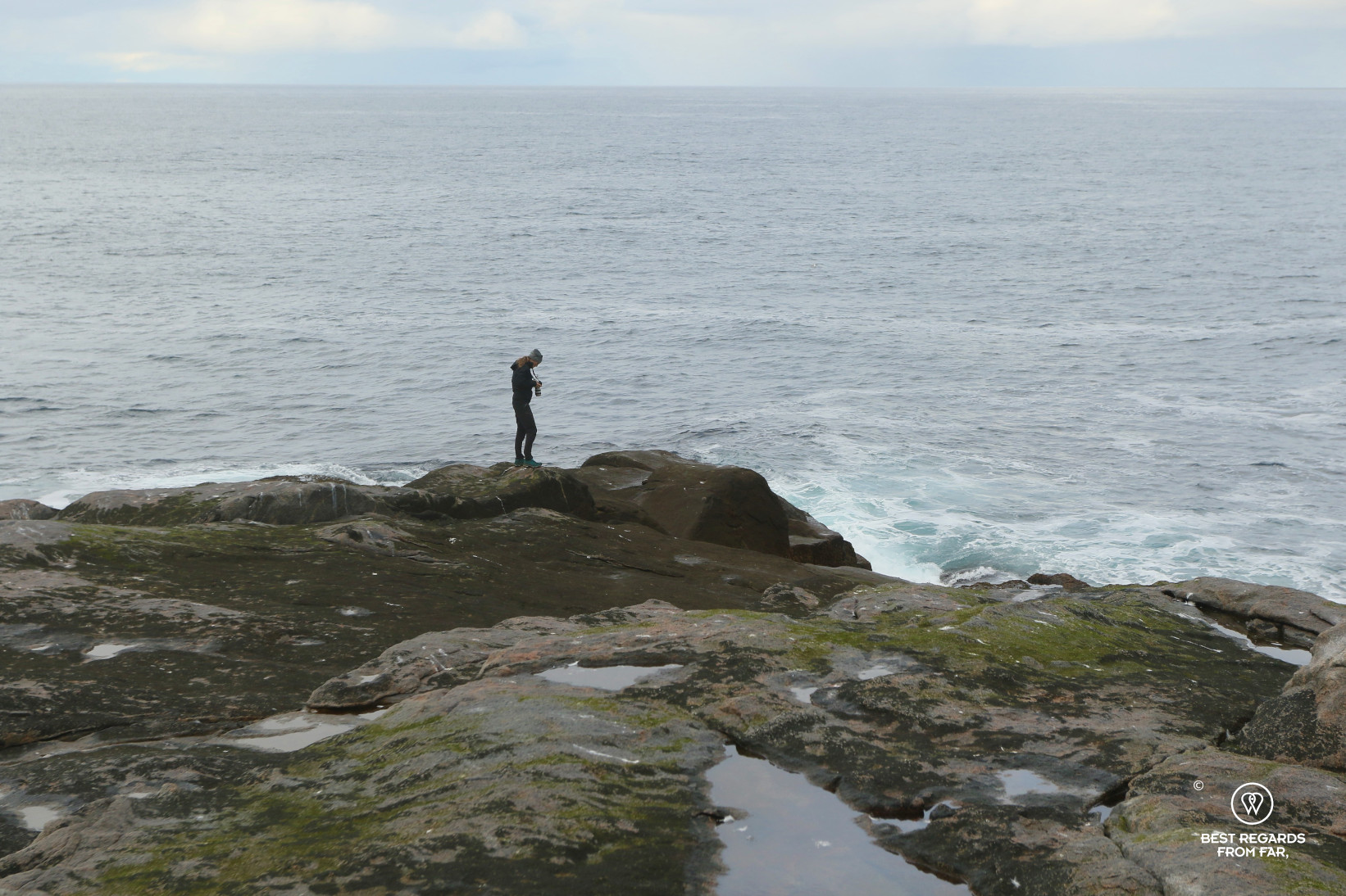At Knivskjelloden, North Cape, Norway
