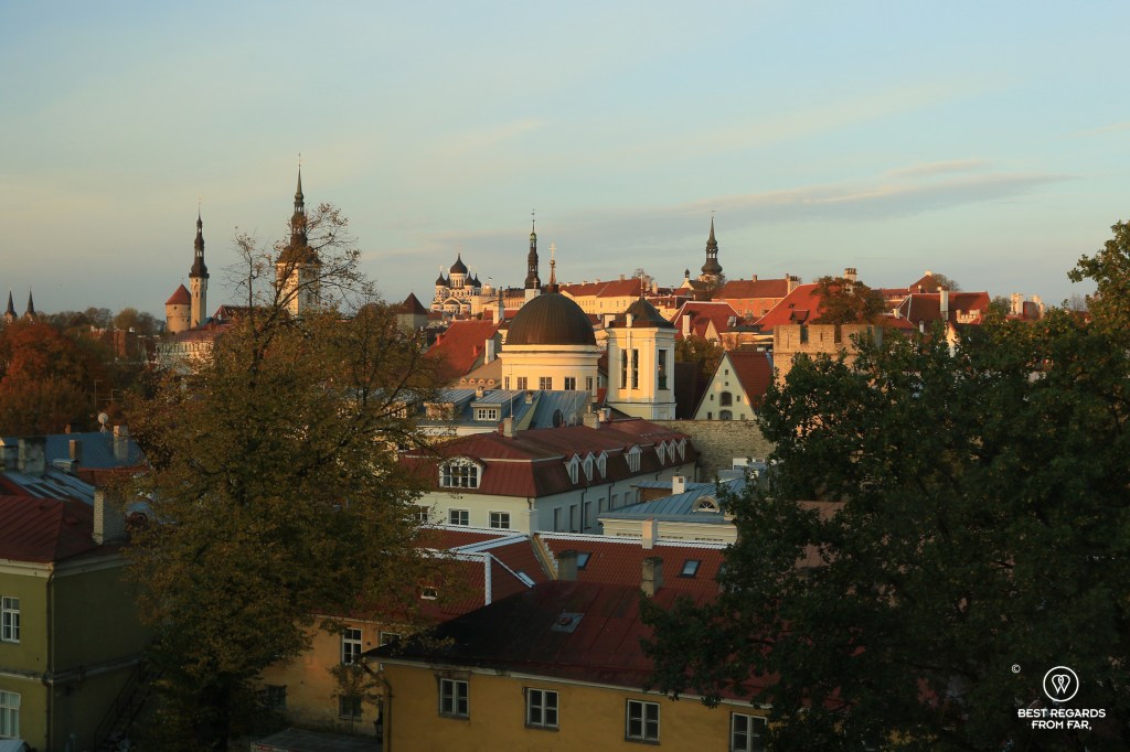 View on Old Tallinn from the Kalev Spa Hotel