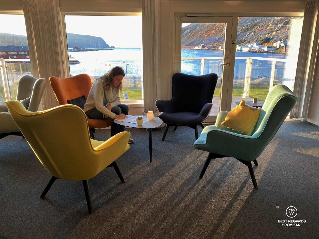 Preparing the 2-day hike to Cape Nordkinn at Hotel Nordkyn