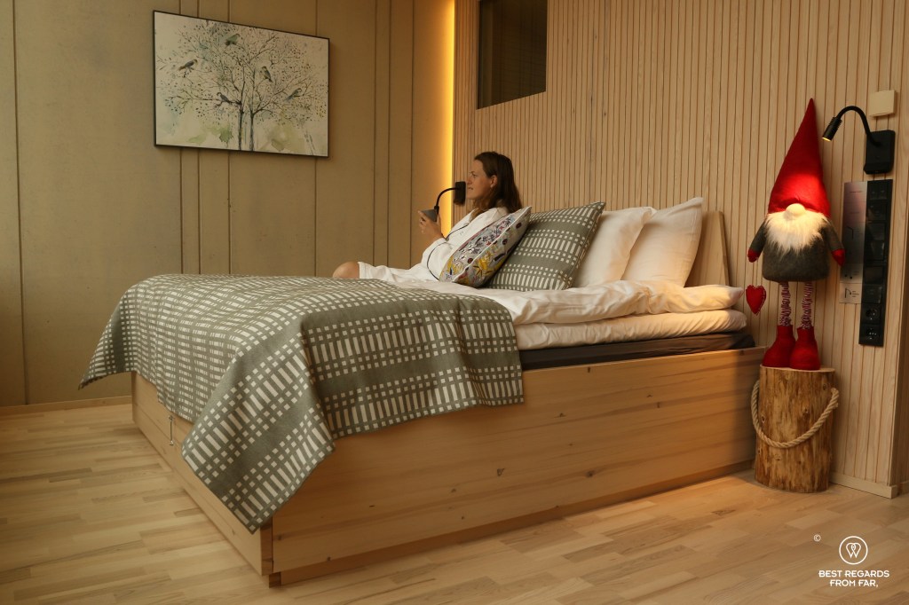 Santa at the Nova skyland hotel, Rovaniemi