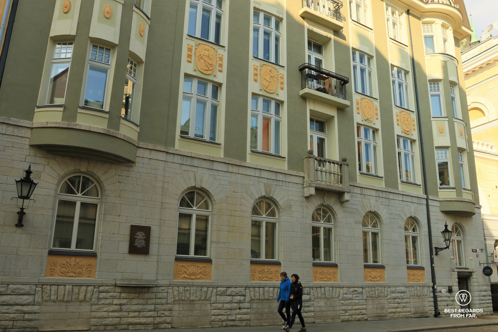 The building of the KGB prison cells in Tallinn, Estonia