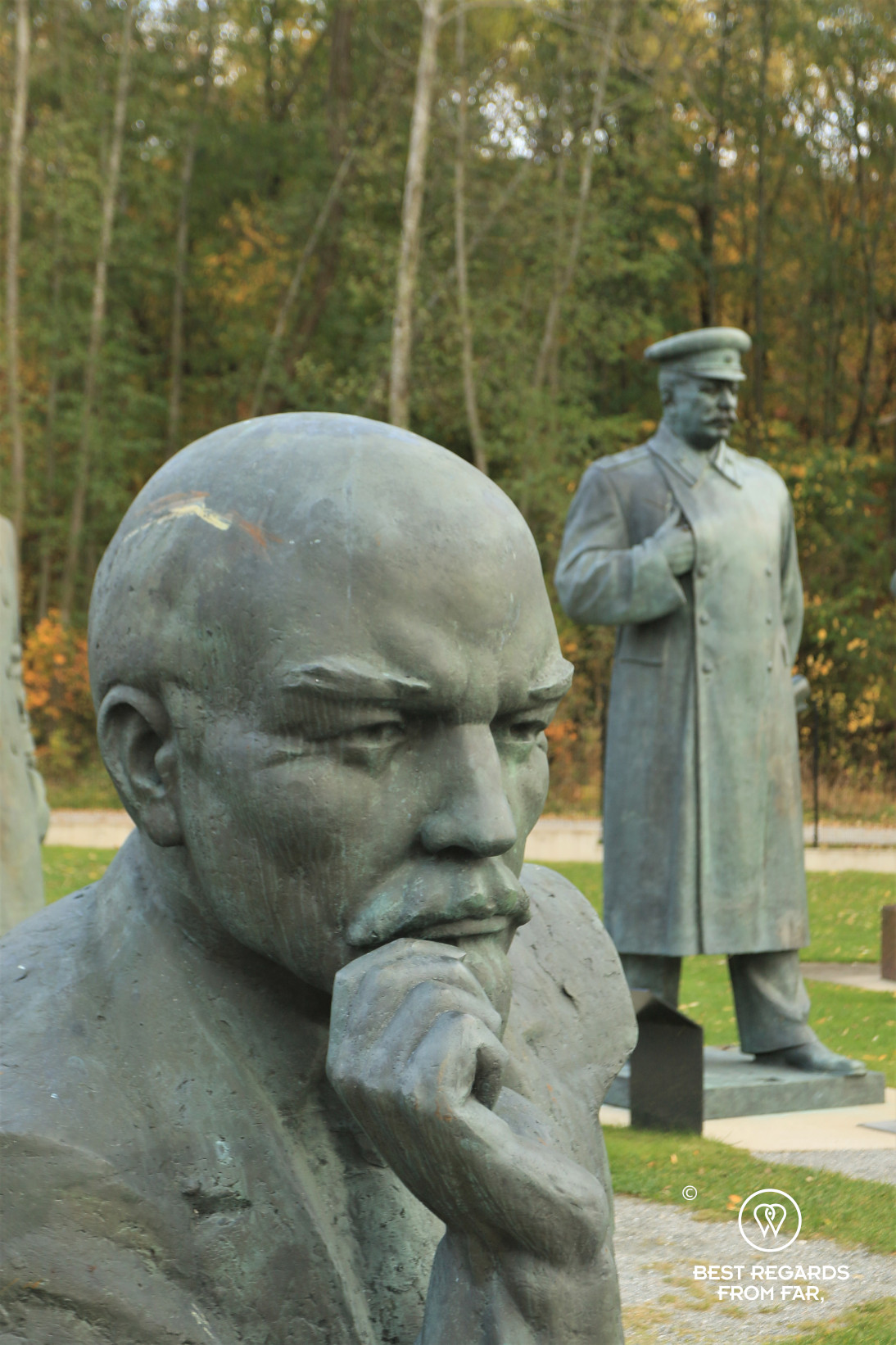 Soviet statues of Lenin and Stalin, Tallinn, Estonia