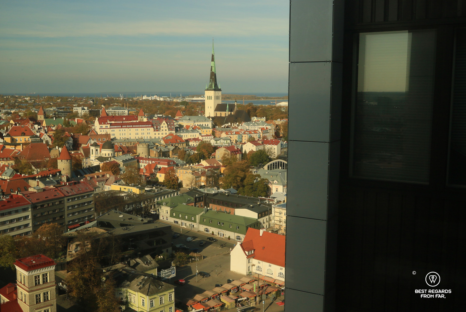 View from the Viru hotel KGB museum, Tallinn, Estonia
