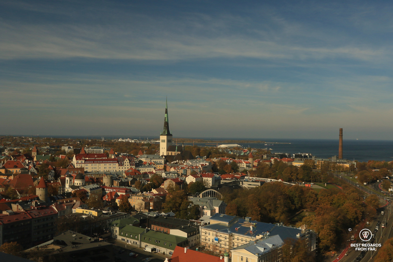 View from the Viru hotel KGB museum, Tallinn, Estonia