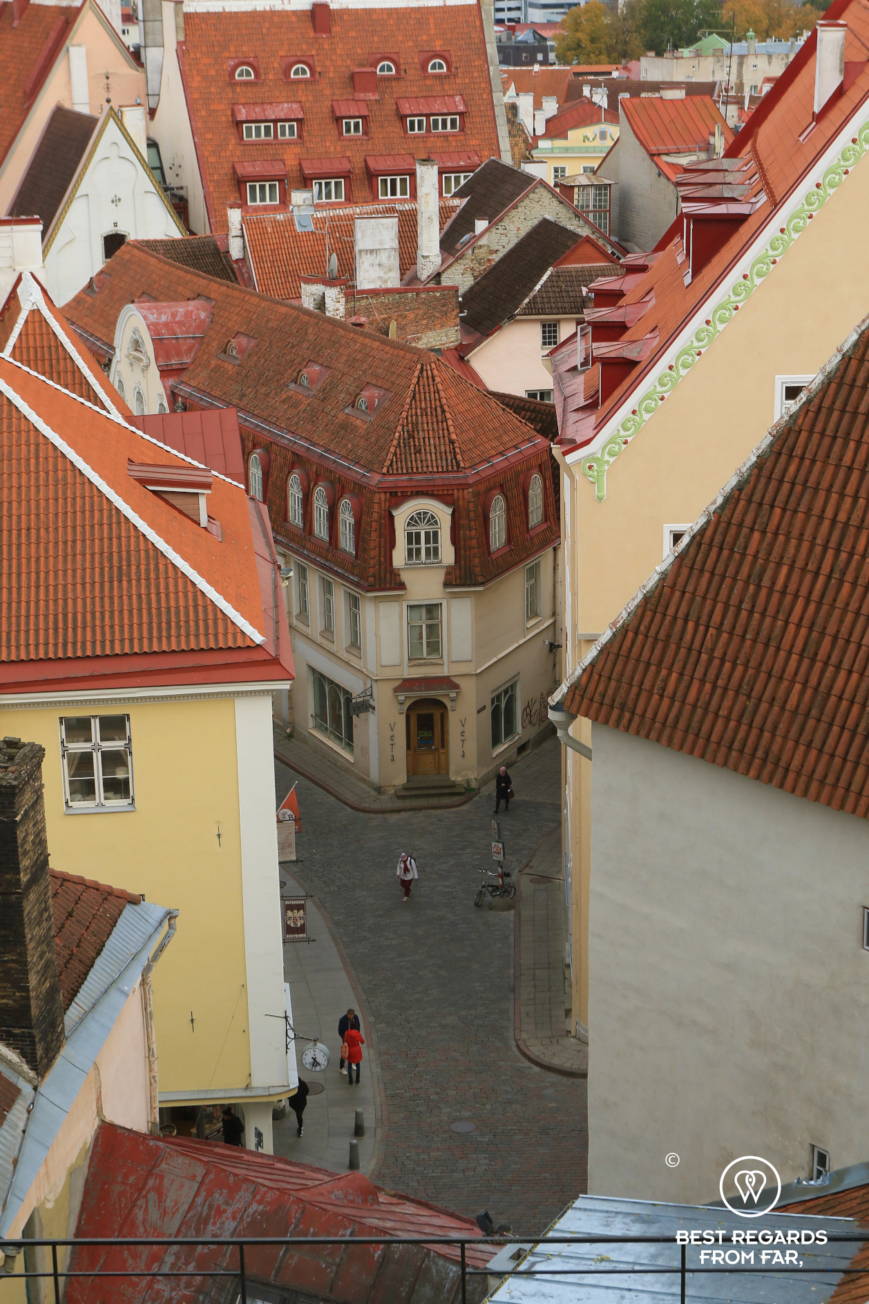 Old Town Tallinn from the top