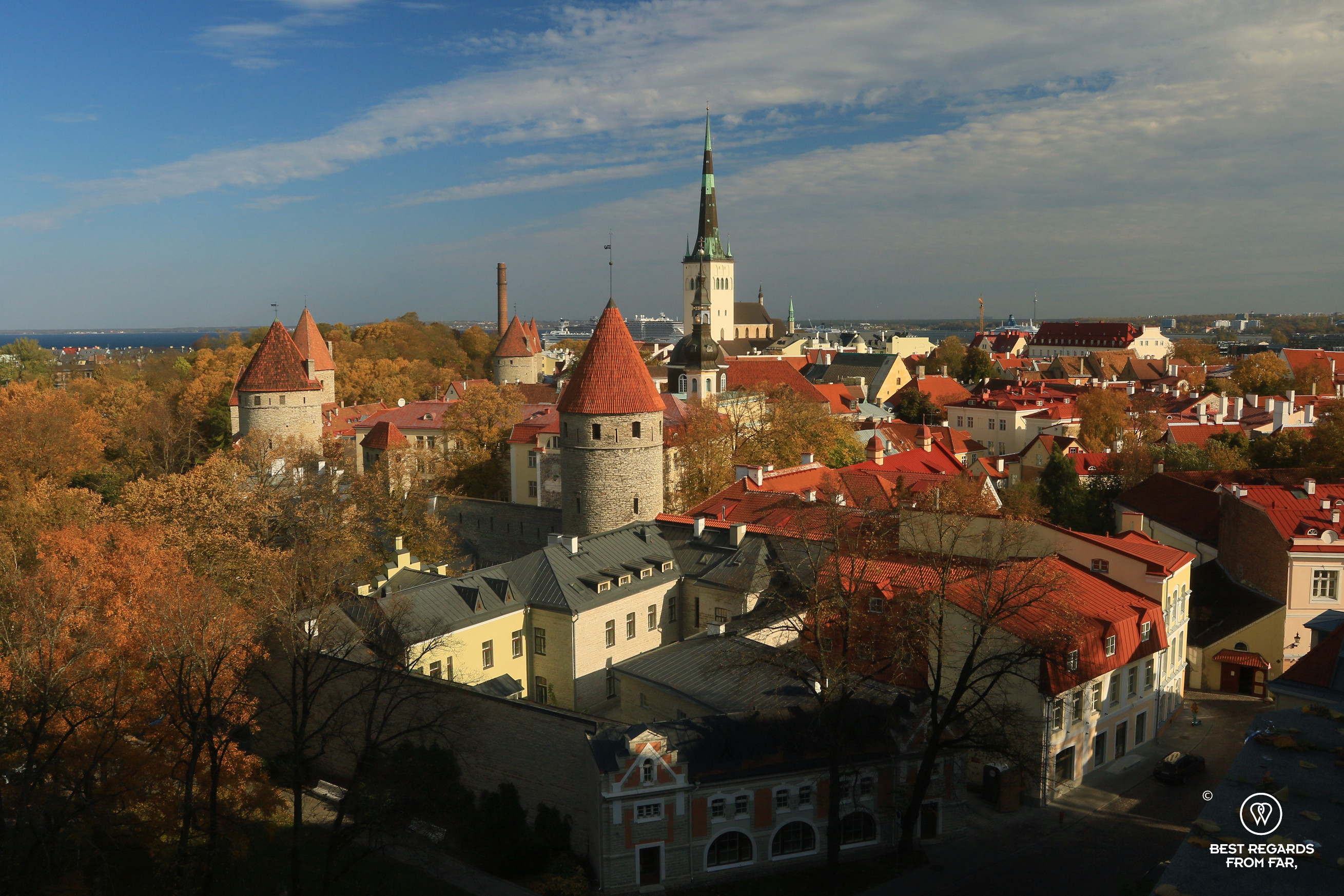 Viewpoint on Tallinn Old Town