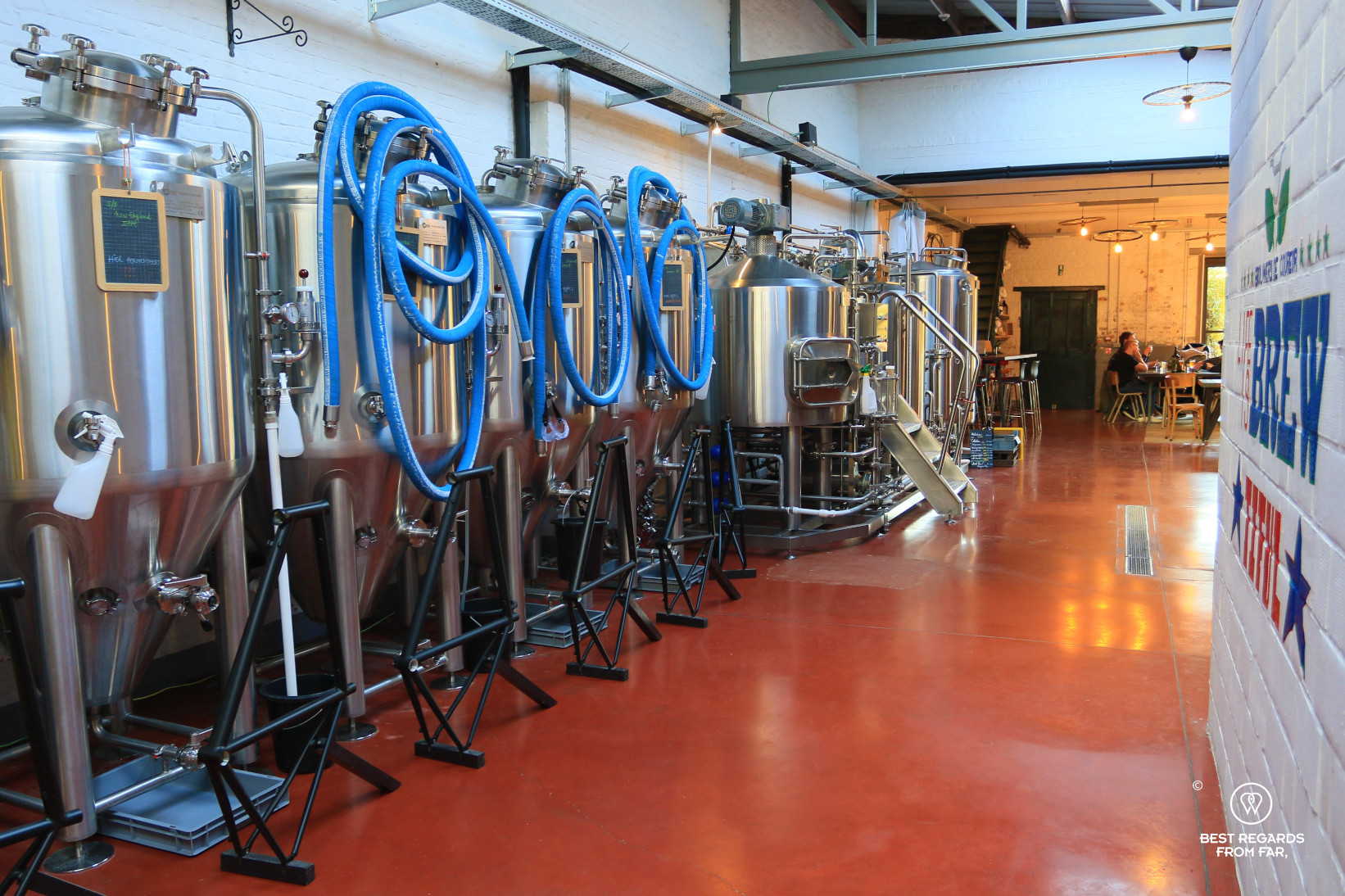 Beer-making at the independent brewery De Coureur in Leuven, Belgium