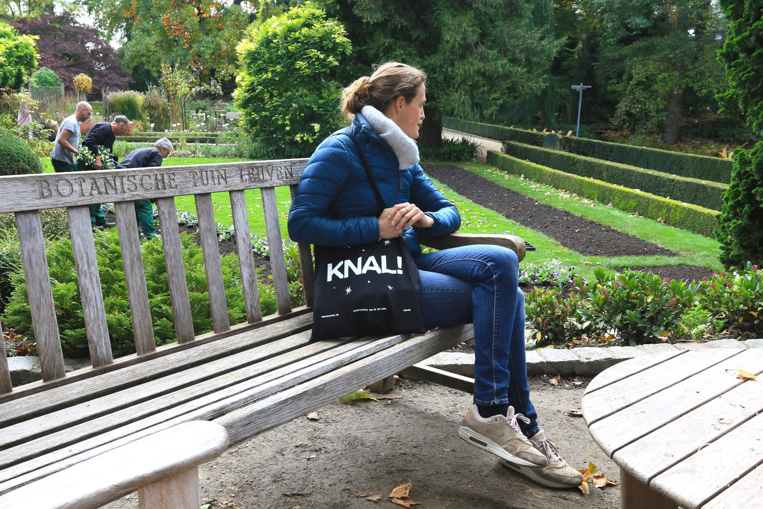 Resting at the Leuven Botanical garden