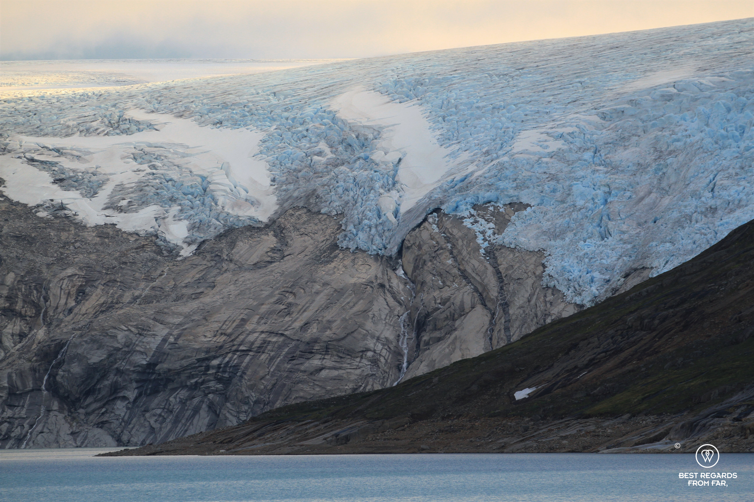 Svartisen Glacier and Storglomvatnet Lake, Norway