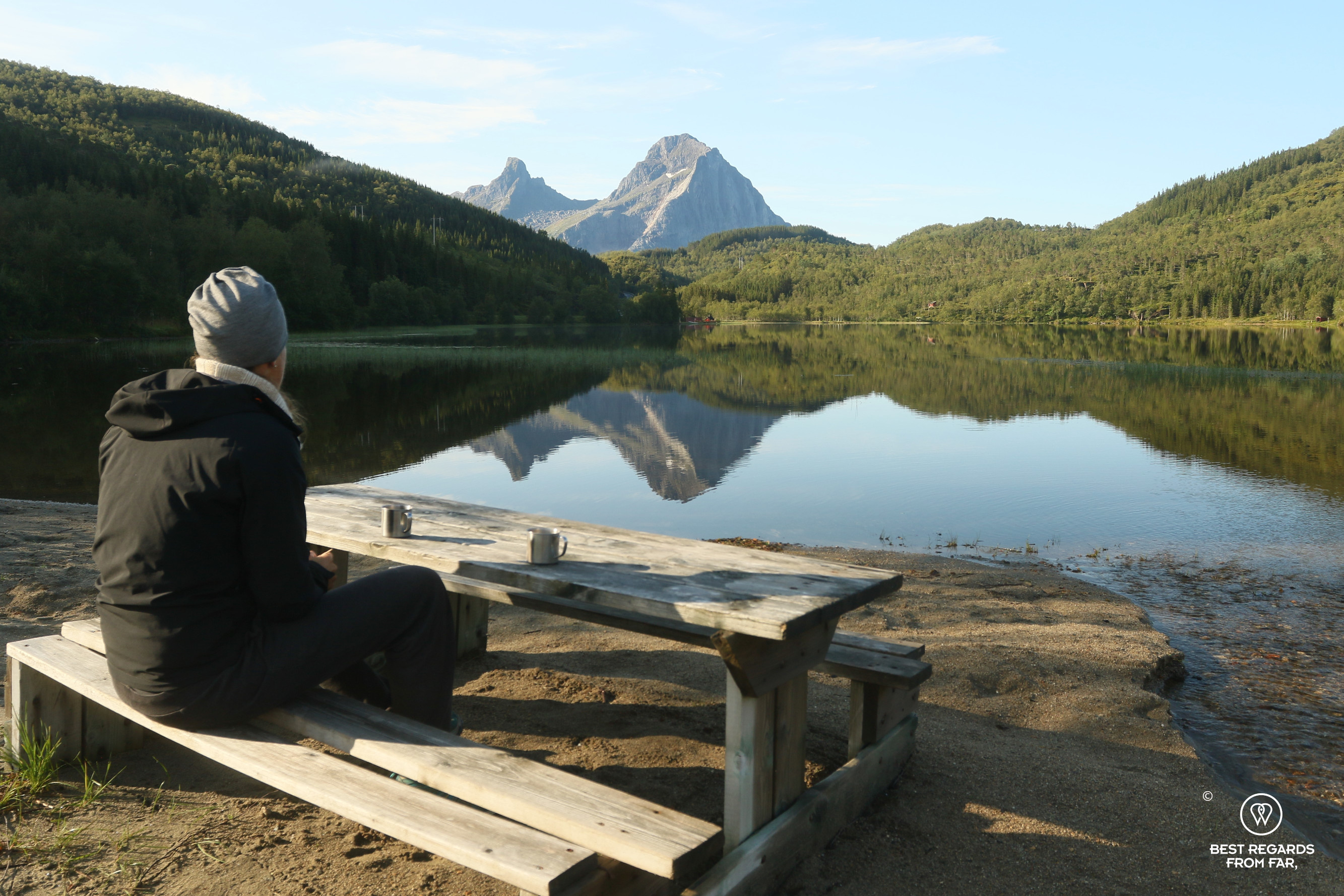 Reflections along the Coastal Road, Norway