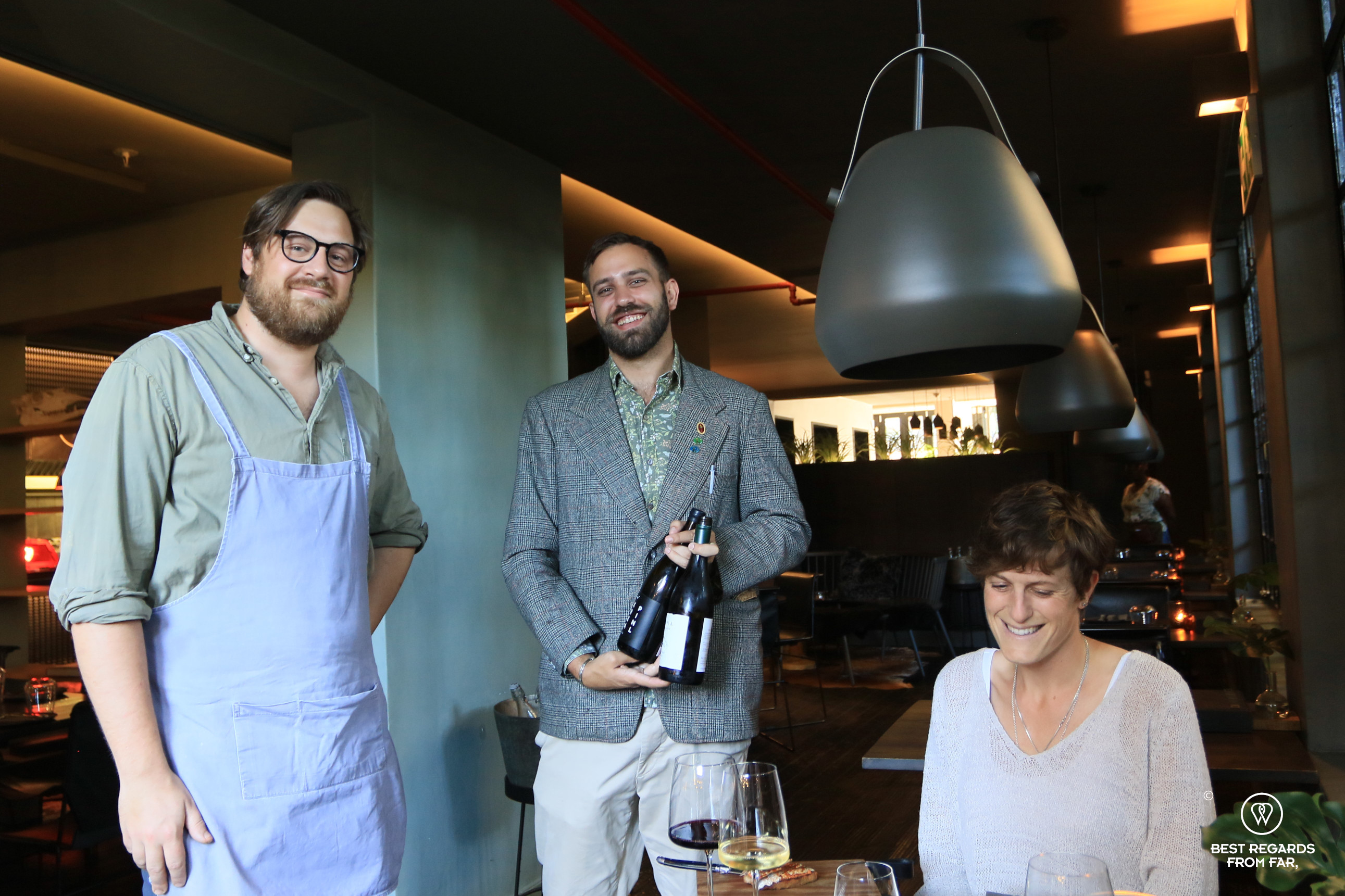 Chef Jesper Nilsson and sommelier Le Roi van de Vyver, ëlgr, Cape Town