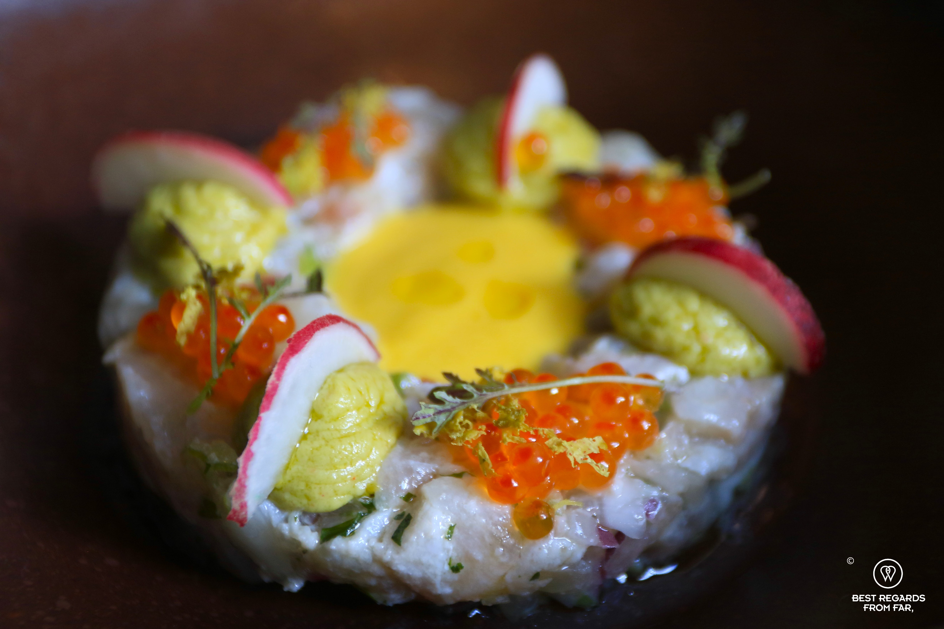 Seabass ceviche, Hacienda, Cape Town