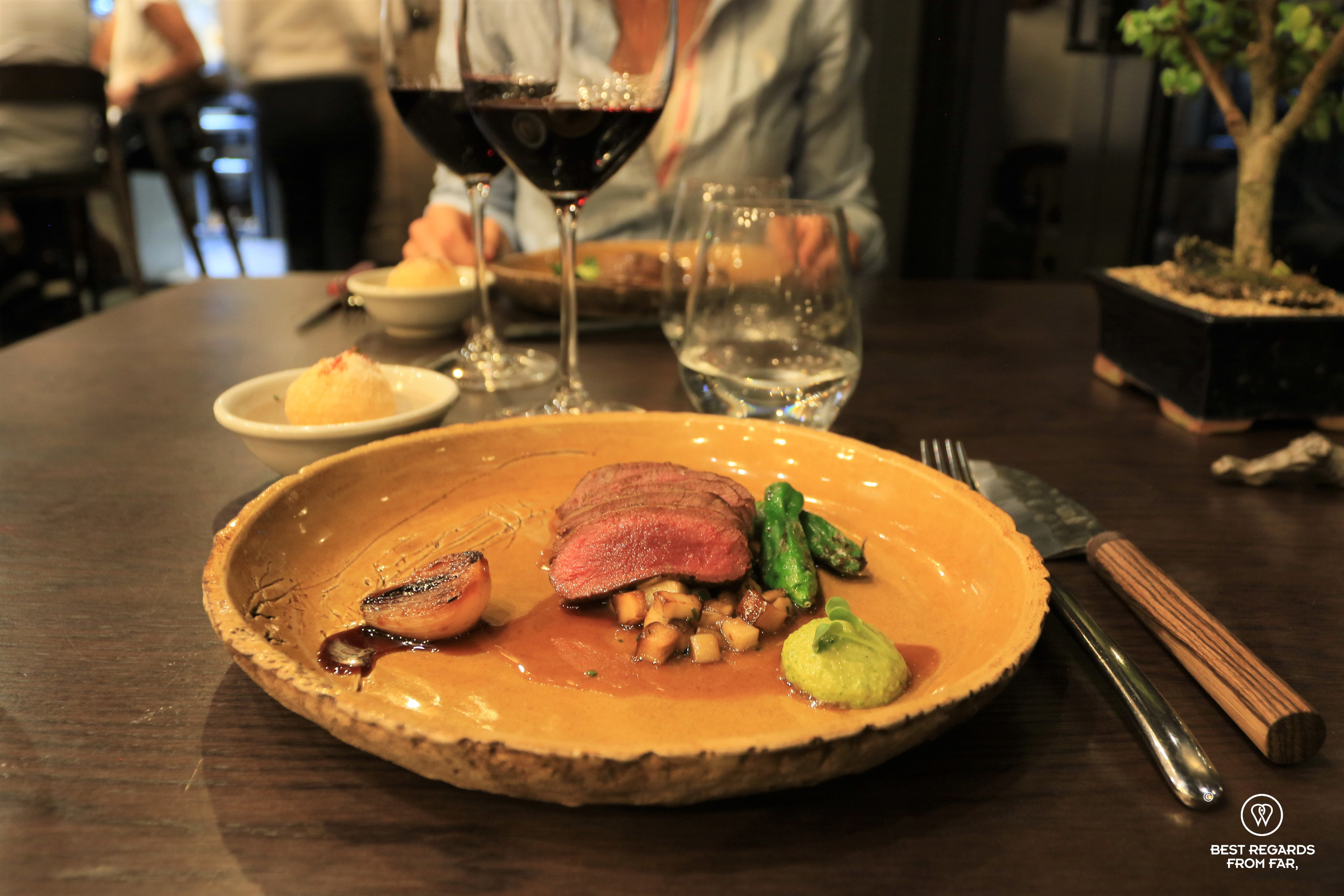 Outequina springbok in kelp jus, FYN, Cape Town